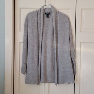 EVELYN CASHMERE, Cardigan, Open Front, Drape Style, Size S, NWOT!